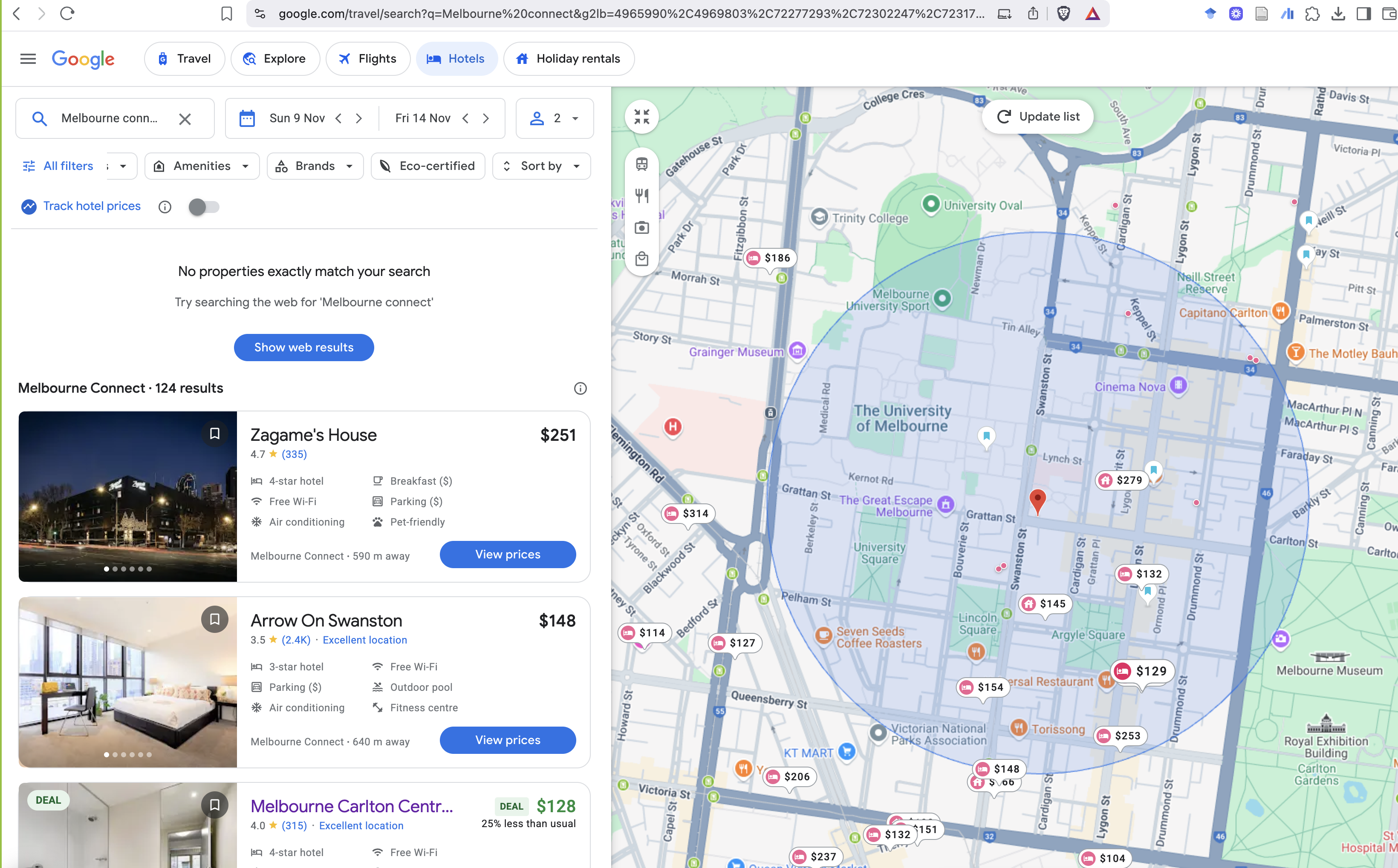 Hotels near Melbourne Connect