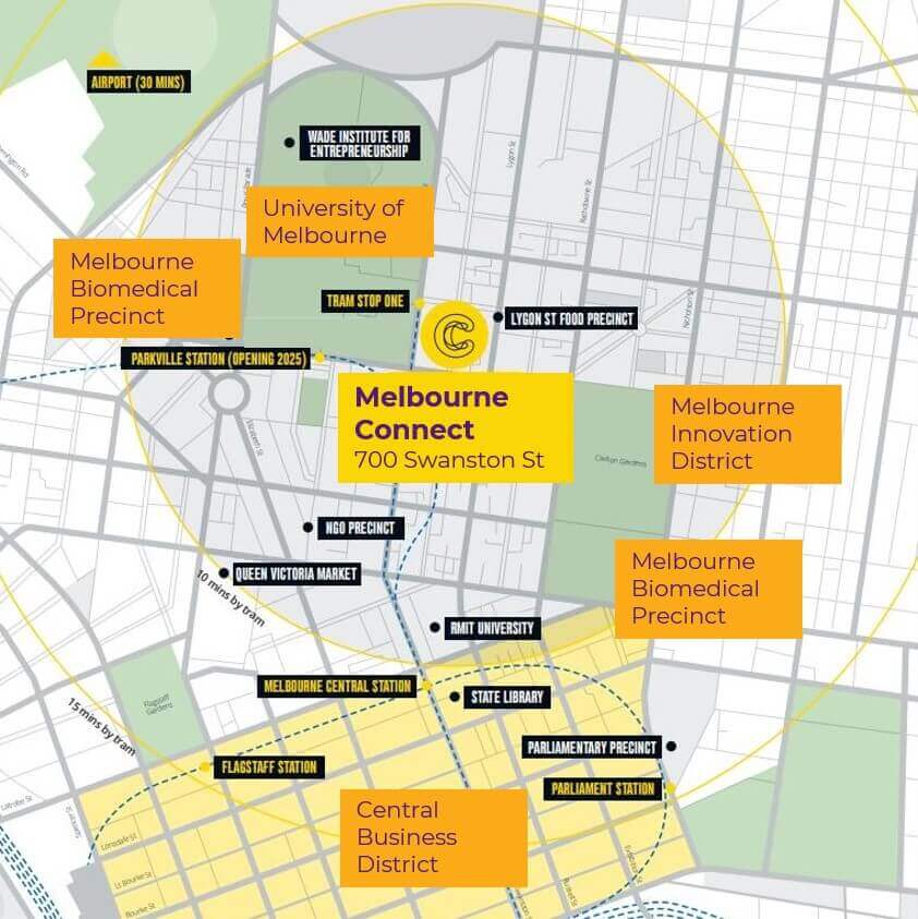 Melbourne Connect precinct.